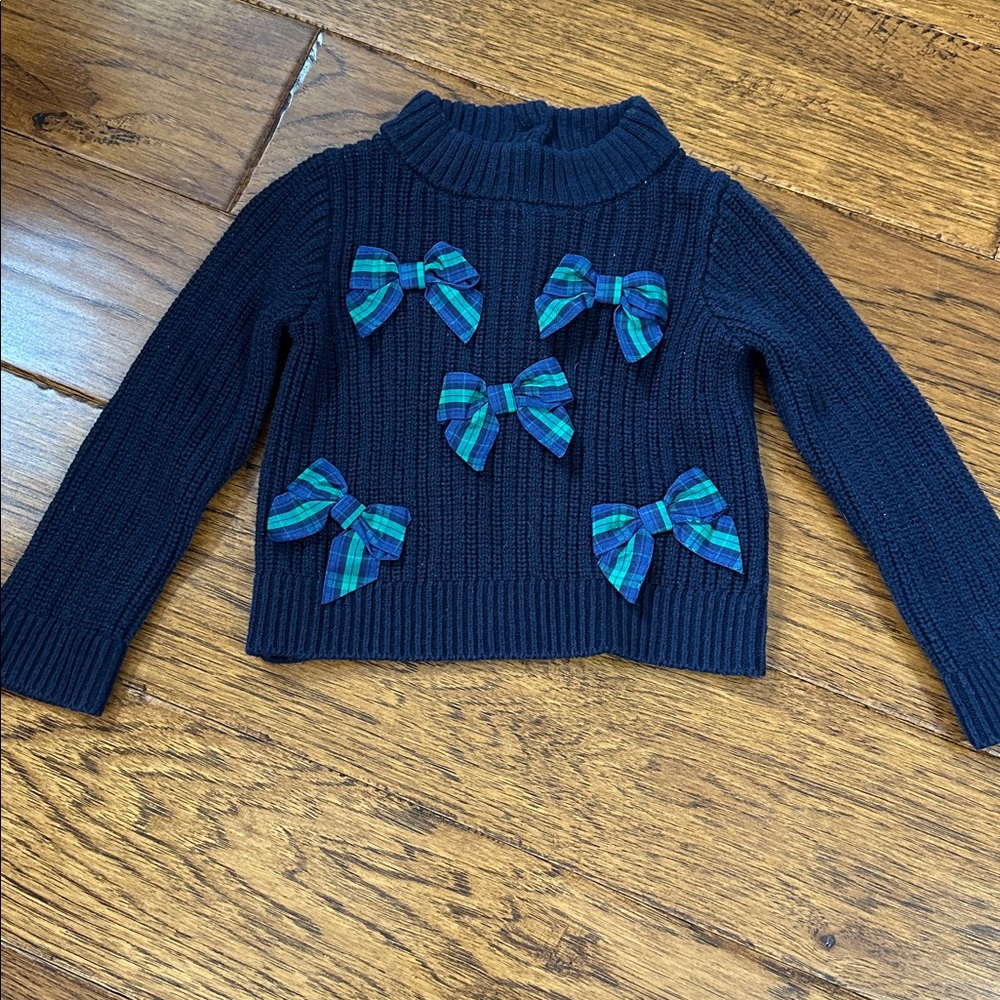 Janie and Jack Navy and Green Plaid Kids Matching Set - Picture 2 of 4